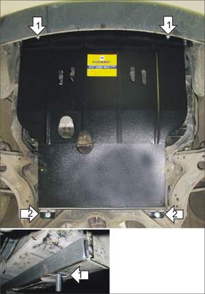 Защита MOTODOR двигателя, КПП Skoda Octavia I 1996-2004 Хэтчбек, универсал Защита MOTODOR двигателя, КПП Skoda Octavia I 1996-2004 Хэтчбек, универсал