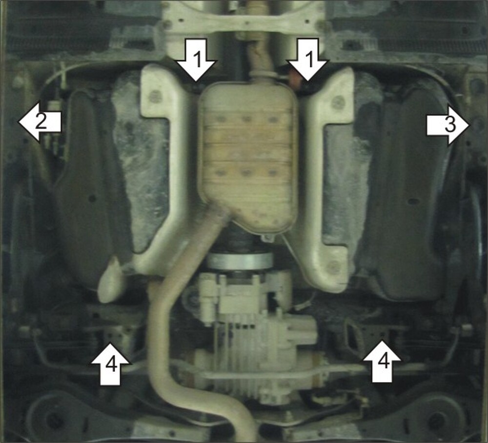 Защита MOTODOR бензобака Skoda Yeti 2009- Внедорожник Защита MOTODOR бензобака Skoda Yeti 2009- Внедорожник