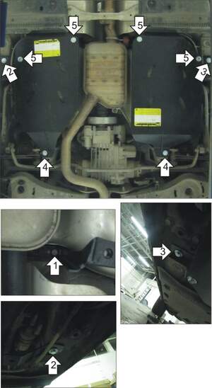 Защита MOTODOR бензобака Skoda Yeti 2009- Внедорожник Защита MOTODOR бензобака Skoda Yeti 2009- Внедорожник