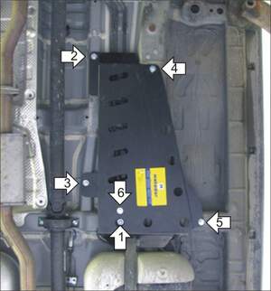 Усиленная защита топливных трубок (2 мм, сталь) для Ssang Yong Actyon 2010-2013