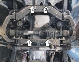 Защита MOTODOR переднего дифференциала, двигателя Ssangyong Actyon Sports 2006-2012 Пикап Защита MOTODOR переднего дифференциала, двигателя Ssangyong Actyon Sports 2006-2012 Пикап