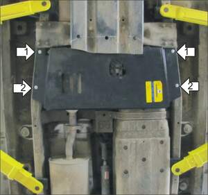 Защита MOTODOR разд.коробки Ssangyong Kyron 2005-2018 Внедорожник Защита MOTODOR разд.коробки Ssangyong Kyron 2005-2018 Внедорожник