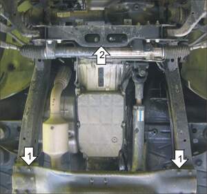 Защита MOTODOR КПП Ssangyong Kyron 2005-2018 Внедорожник