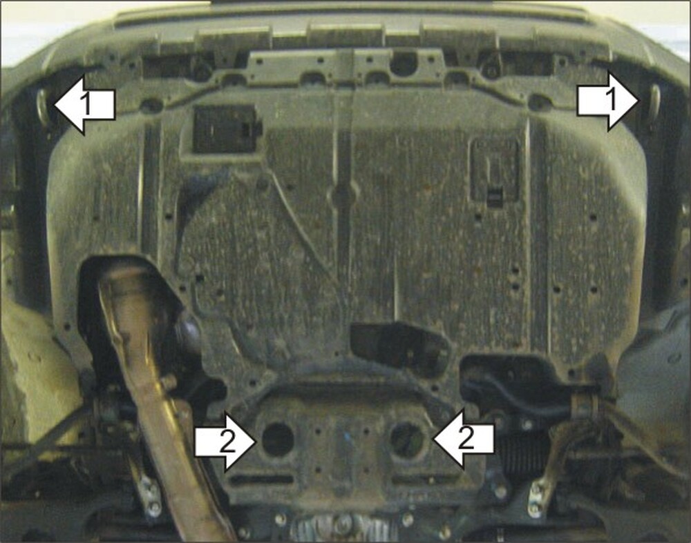 Усиленная защита картера двигателя (2 мм, сталь) для Subaru Forester 2008-2013 Усиленная защита картера двигателя (2 мм, сталь) для Subaru Forester 2008-2013