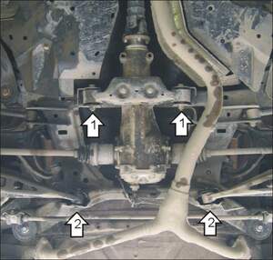 Защита MOTODOR заднего дифференциала Subaru Impreza  2007-2011 Хэтчбек, Седан