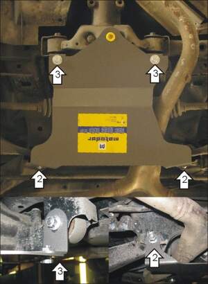 Защита MOTODOR заднего дифференциала Subaru Impreza  2007-2011 Хэтчбек, Седан