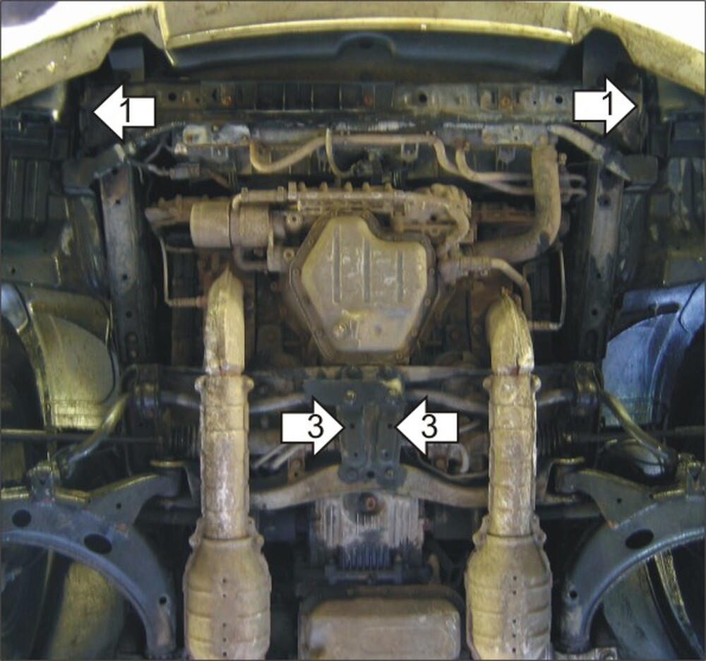 Защита MOTODOR двигателя Subaru Outback 2000-2003 универсал Защита MOTODOR двигателя Subaru Outback 2000-2003 универсал