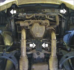 Защита MOTODOR двигателя Subaru Outback  2000-2003 универсал