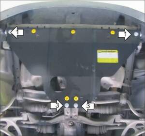 Защита MOTODOR двигателя Subaru Outback 2000-2003 универсал Защита MOTODOR двигателя Subaru Outback 2000-2003 универсал