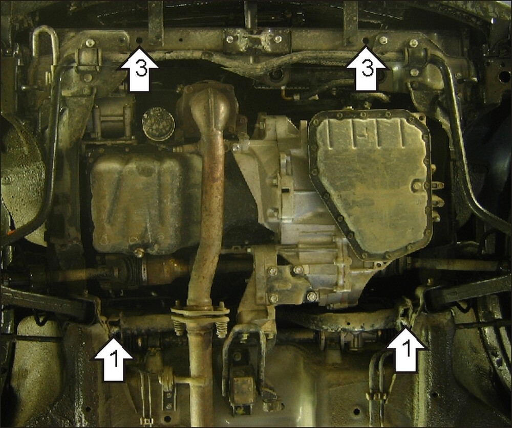 Усиленная защита картера двигателя, КПП (2 мм, сталь) для Suzuki Ignis 2003-2008 Усиленная защита картера двигателя, КПП (2 мм, сталь) для Suzuki Ignis 2003-2008