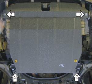 Защита MOTODOR двигателя, КПП Suzuki Liana  2001-2007 Седан, Хэтчбек, Универсал