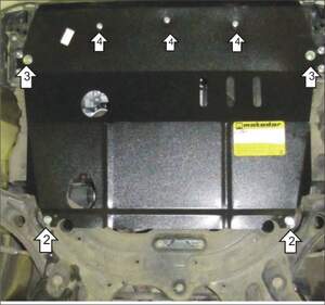 Защита MOTODOR двигателя, КПП, масляного фильтра Suzuki Swift  2010- Хэтчбек