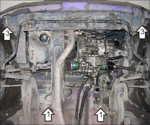 Защита MOTODOR двигателя, КПП Suzuki Wagon R+  1997-2000 Вэн