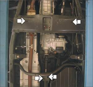 Защита MOTODOR разд.коробки Tagaz Road Partner 2008-2014 Внедорожник, Пикап