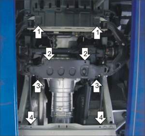 Защита MOTODOR двигателя, КПП Tagaz Tager 2008-2014 Внедорожник Защита MOTODOR двигателя, КПП Tagaz Tager 2008-2014 Внедорожник