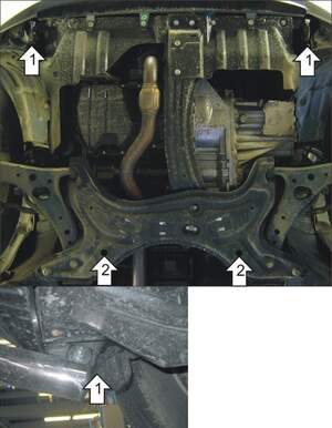 Защита MOTODOR двигателя, КПП Tagaz Tingo 2010-2014 Внедорожник