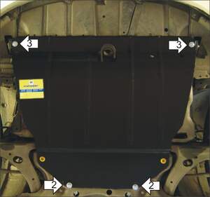 Защита MOTODOR двигателя, КПП Toyota Avensis  2003-2008 универсал, Седан, Хэтчбек