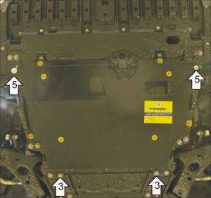 Защита MOTODOR двигателя, КПП Toyota Avensis 2009-2011 Седан Защита MOTODOR двигателя, КПП Toyota Avensis 2009-2011 Седан