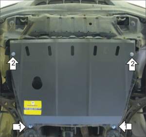 Защита MOTODOR двигателя, КПП Toyota Harrier  1998-2003 Вэн