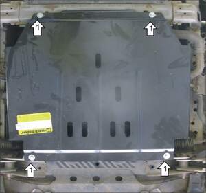 Защита MOTODOR радиатора Toyota Hiace 2004- фургон, Автобус Защита MOTODOR радиатора Toyota Hiace 2004- фургон, Автобус