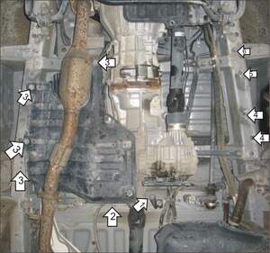 Усиленная защита КПП, раздаточной коробки (2 мм, сталь) для Toyota Hiace 2004-2019