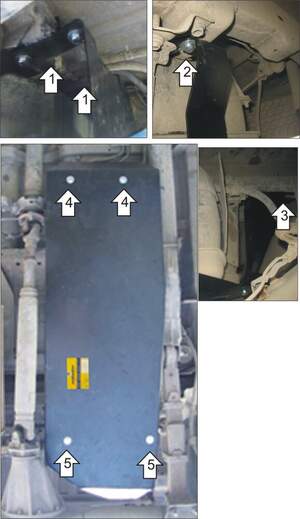 Усиленная защита топливного бака (3 мм, сталь) для Toyota Hilux 2008-2015