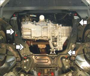 Защита MOTODOR двигателя, КПП Ford Galaxy  2006-2018 Вэн