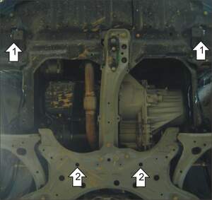 Защита MOTODOR двигателя, КПП Toyota Matrix  2001-2007 Вэн