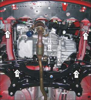 Защита MOTODOR двигателя, КПП Toyota Ractis  2005-2010 Вэн
