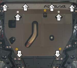 Защита MOTODOR двигателя, КПП Toyota RAV 4 2005-2013 Внедорожник Защита MOTODOR двигателя, КПП Toyota RAV 4 2005-2013 Внедорожник