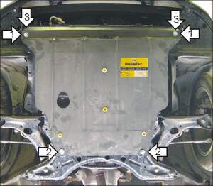 Защита MOTODOR двигателя, КПП Toyota Spacio 2002-2004 Автобус
