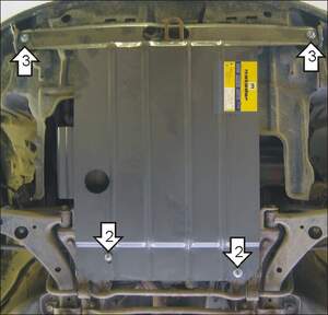 Защита MOTODOR двигателя, КПП Toyota Sprinter Carib 1995-2001 универсал