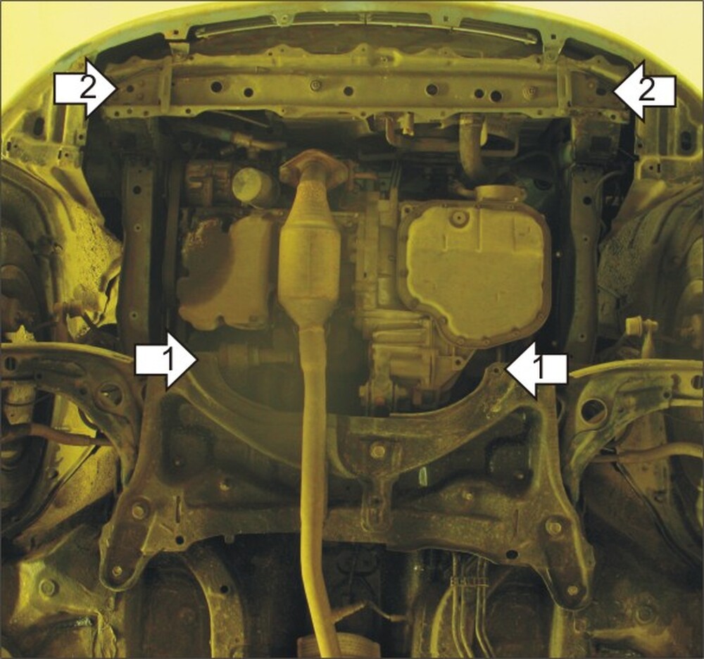 Защита MOTODOR двигателя, КПП Toyota Vitz 2005-2010 Хэтчбек Защита MOTODOR двигателя, КПП Toyota Vitz 2005-2010 Хэтчбек