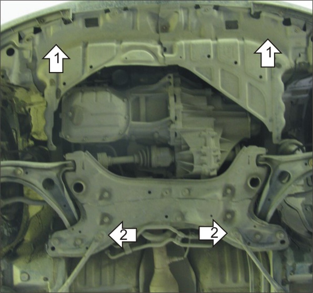 Защита MOTODOR двигателя, КПП Toyota Yaris 1999-2005 Хэтчбек Защита MOTODOR двигателя, КПП Toyota Yaris 1999-2005 Хэтчбек