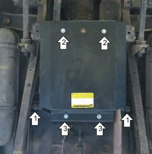 Усиленная защита раздаточной коробки (3 мм, сталь) для UAZ Patriot 2009-2015, 2015-, UAZ Pickup 2009-2015, 2015-