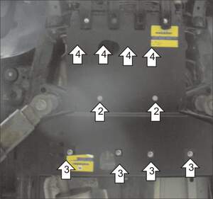 Усиленная защита КПП, раздаточной коробки (3 мм, сталь) для Volkswagen Amarok 2010-2016