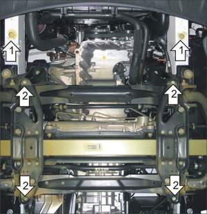 Защита MOTODOR двигателя, КПП Volkswagen Crafter 2011- фургон