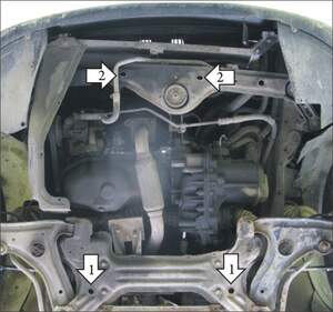 Защита MOTODOR двигателя, КПП Volkswagen Golf III  1991-1997 Хэтчбек, универсал, кабрио