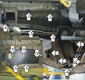 Усиленная защита трубок кондиционера (2 мм, сталь) для Volkswagen Transporter/Caravelle/Multivan T5 2009-2015, Volkswagen Transporter/Caravelle/Multivan T6 Усиленная защита трубок кондиционера (2 мм, сталь) для Volkswagen Transporter/Caravelle/Multivan T5 2009-2015, Volkswagen Transporter/Caravelle/Multivan T6