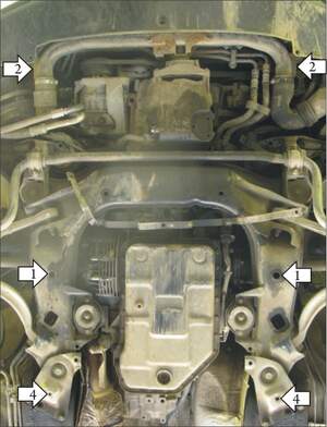 Защита MOTODOR двигателя, КПП Volkswagen Passat B5, B5+ 1996-2005 Седан, универсал