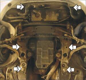 Защита MOTODOR двигателя, КПП Volkswagen Passat B5, B5+ 1996-2005 Седан, универсал