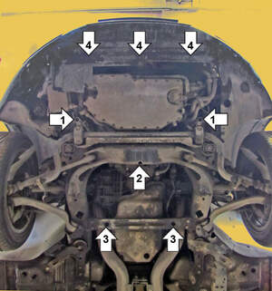 Защита MOTODOR двигателя, КПП Volkswagen Phaeton  2002-2006 Седан