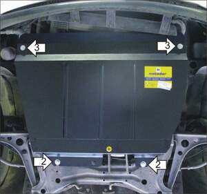 Защита MOTODOR двигателя, КПП Volkswagen Sharan  1995-2000 Вэн