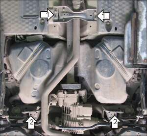 Защита MOTODOR бензобака Volkswagen Tiguan  2007-2018 Внедорожник