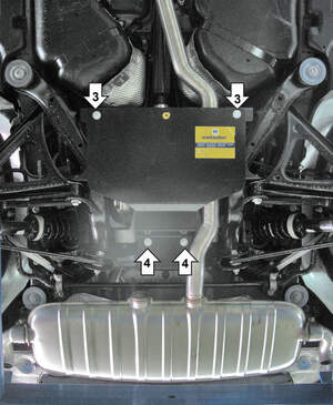 Защита MOTODOR заднего дифференциала Volkswagen Touareg  2002-2010 Внедорожник