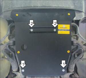 Защита MOTODOR двигателя Volkswagen Touareg  2002-2010 Внедорожник