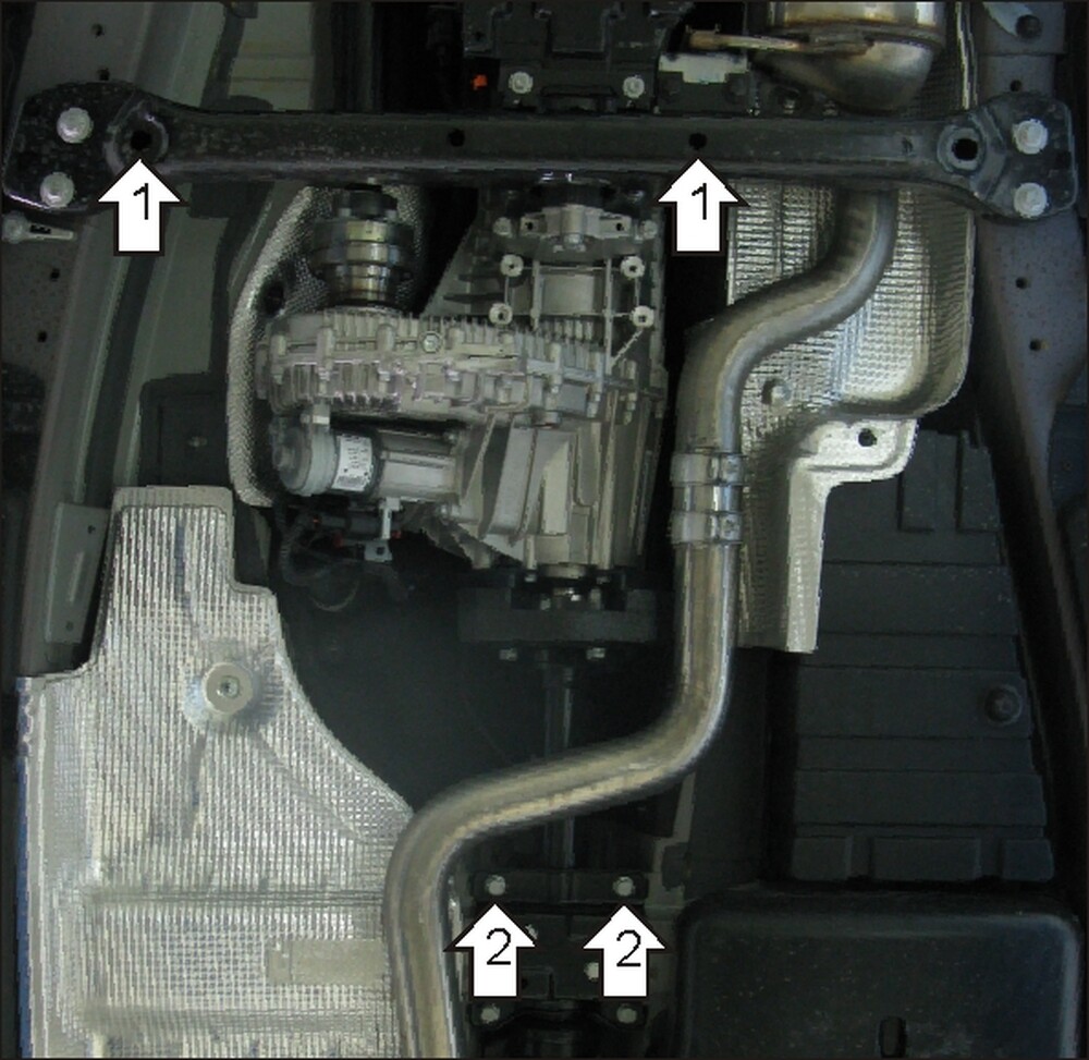Защита MOTODOR разд.коробки Volkswagen Touareg 2002-2010 Внедорожник Защита MOTODOR разд.коробки Volkswagen Touareg 2002-2010 Внедорожник