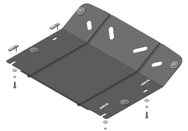 Защита MOTODOR двигателя, переднего дифференциала Volkswagen Touareg 2002-2010 Внедорожник Защита MOTODOR двигателя, переднего дифференциала Volkswagen Touareg 2002-2010 Внедорожник