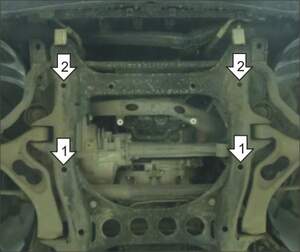 Защита MOTODOR двигателя, переднего дифференциала Volkswagen Touareg 2002-2010 Внедорожник Защита MOTODOR двигателя, переднего дифференциала Volkswagen Touareg 2002-2010 Внедорожник