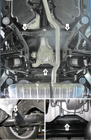 Защита MOTODOR заднего дифференциала Volkswagen Touareg  2010-2015 Внедорожник